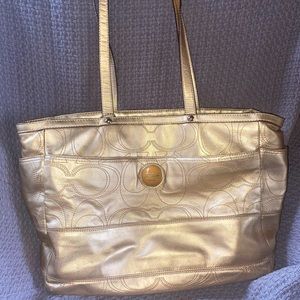 Authentic COACH diaper bag. Genuine leather